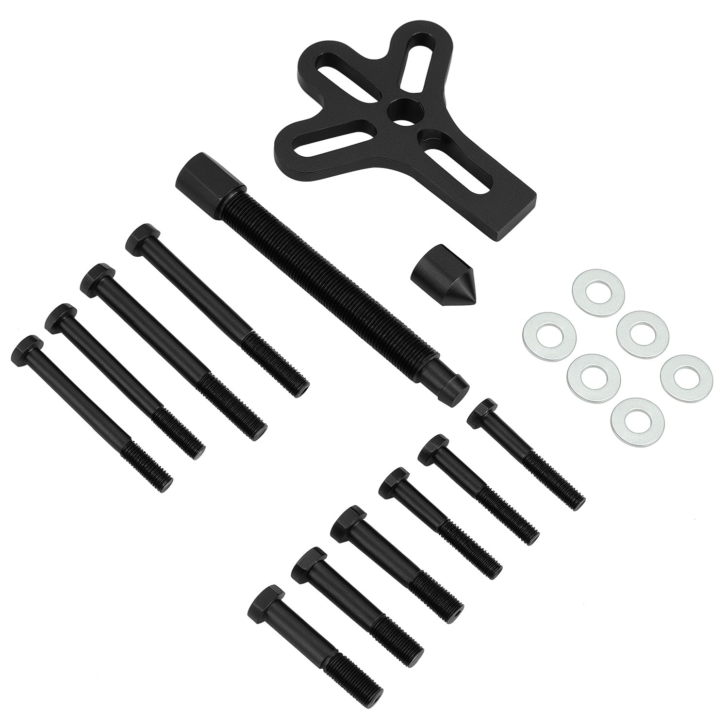 QWORK® 13 Pezzi Kit estrattore per Volante, Harmonic Balancer, estrattore per volano