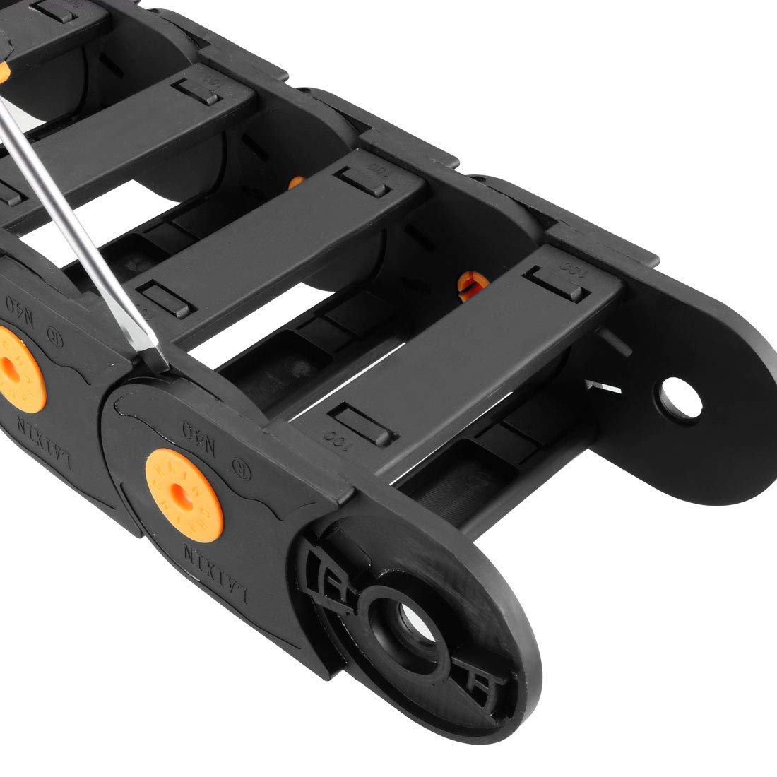 Chaîne Porte-Câbles Nylon R55 Open Type 25mmx77mm - 1 Mètre - Neuf - Zaplyte
