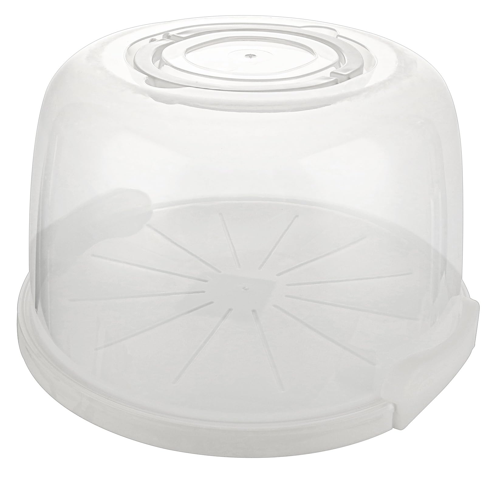 ASelected 8 In Cake Carrier Holder Round Cake Carrier With Lid Cake Storage Container Dessert Container Case Cake Accessories Wedding Party Storage Box Container (White)
