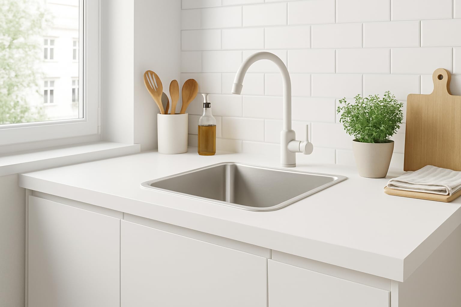 Küchenarbeitsplatte 60 cm Breite, 60 cm Tiefe – Arbeitsplatte für Küche, Tischplatte, Ersatzplatte, Spanplatte laminiert, Arbeitsfläche für Möbel, Büro, Werkstatt, 28 mm Stärke