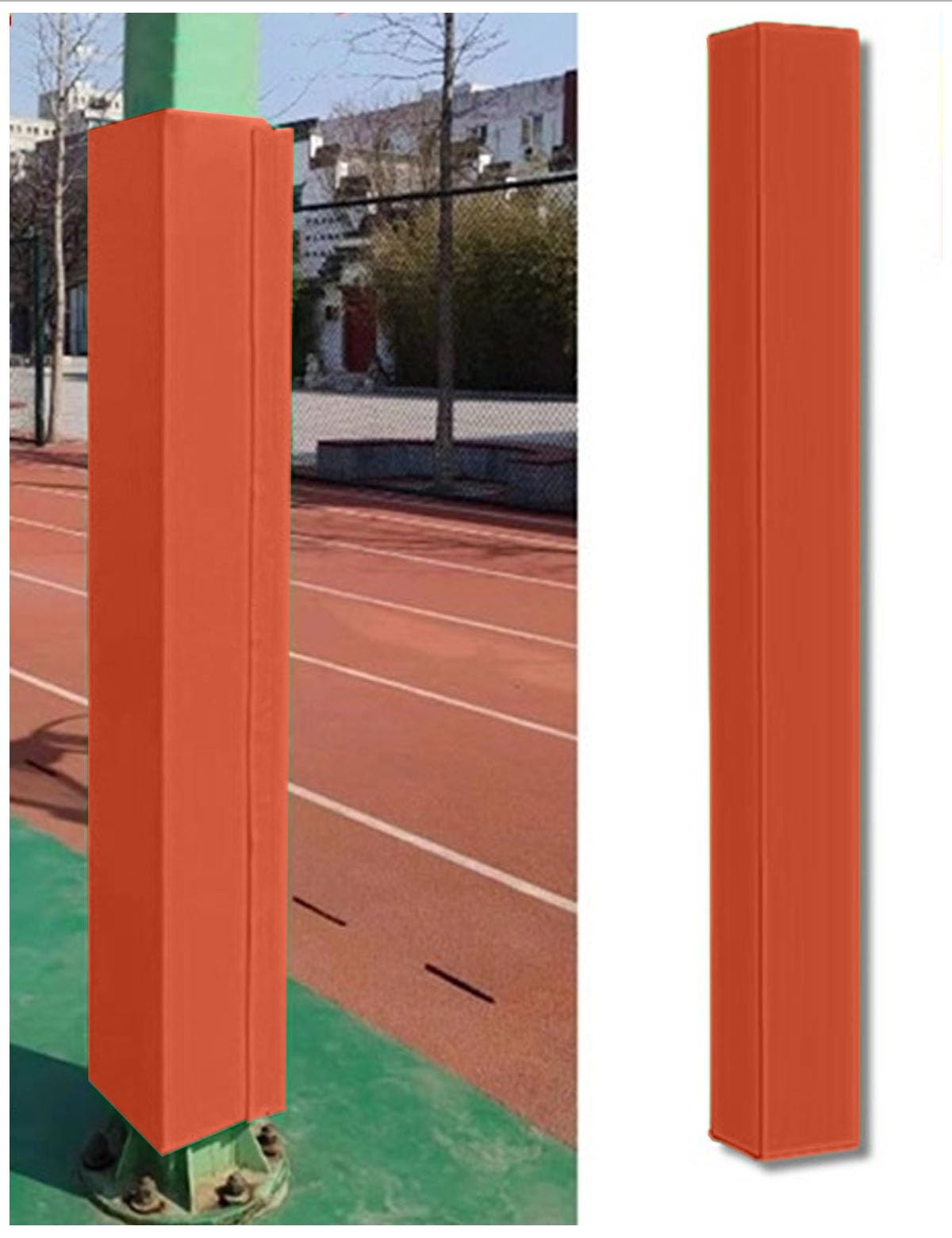 Rembourrage de poteau de garage carré pour la protection de sous-sol et salle de sport