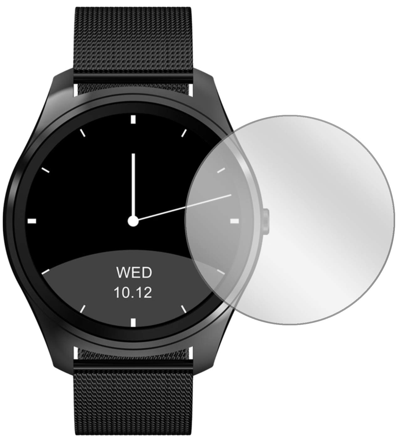 dipos I Pellicola Protettiva Compatibile con Mibro Watch GS Pellicola di Protezione Cristallo