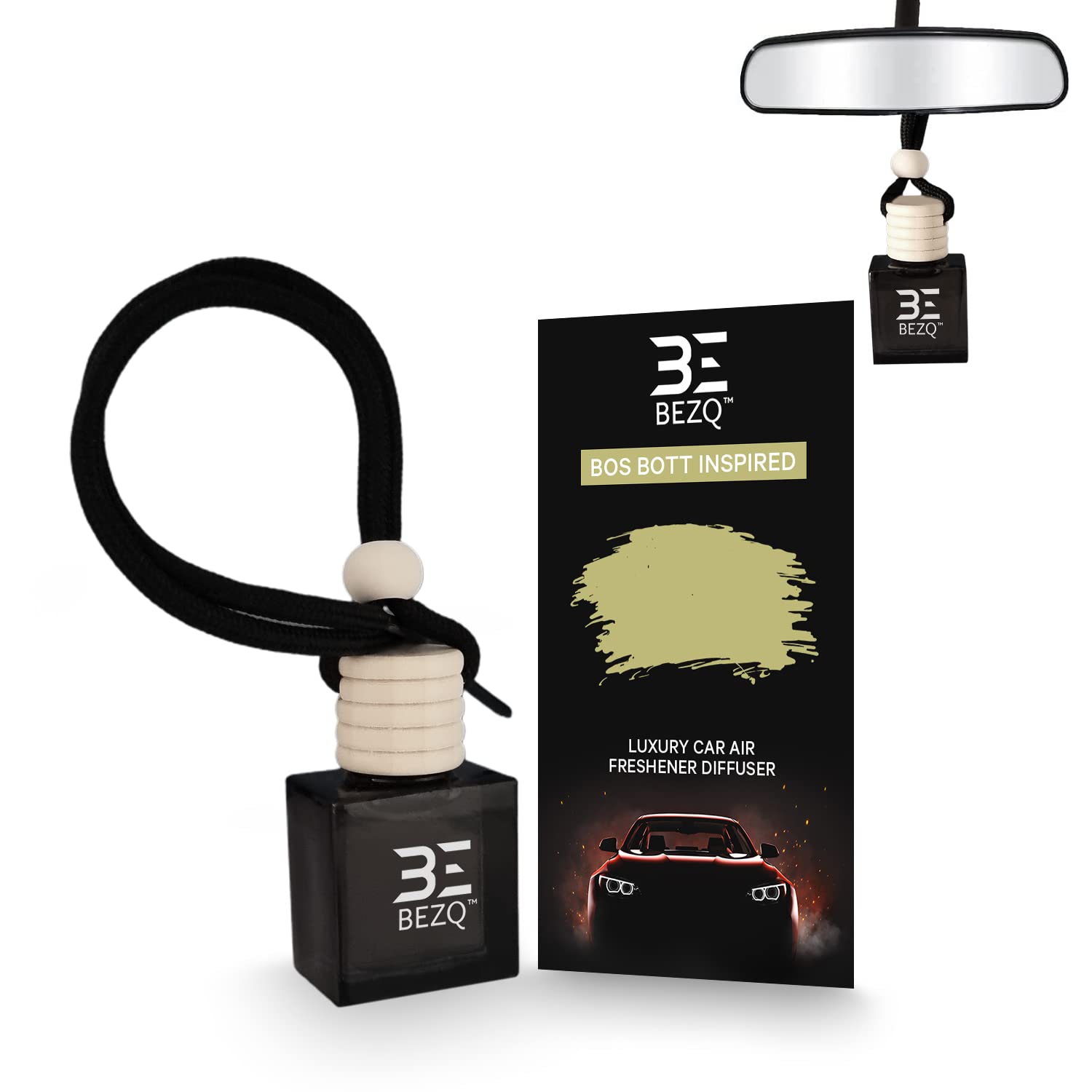 SAVAGE Car Fragrances Inspired Car Air Freshener for Men Diffuser Scent Luxury Ornament Long Lasting (SAVAG INSPIRED) BEZQ — view 8