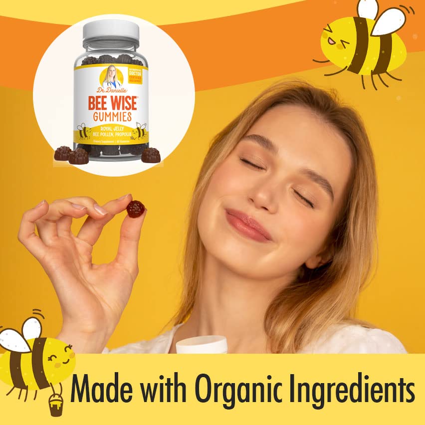 Doctor Danielle Bee Wise Gummies, Best Bee Pollen Supplement, Propolis, Royal Jelly, 60 Gummies - Image 4