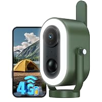 Xega 4G LTE Telecamera Magnetica con SIM scheda 2K HD Telecamera di Sicurezza Senza
