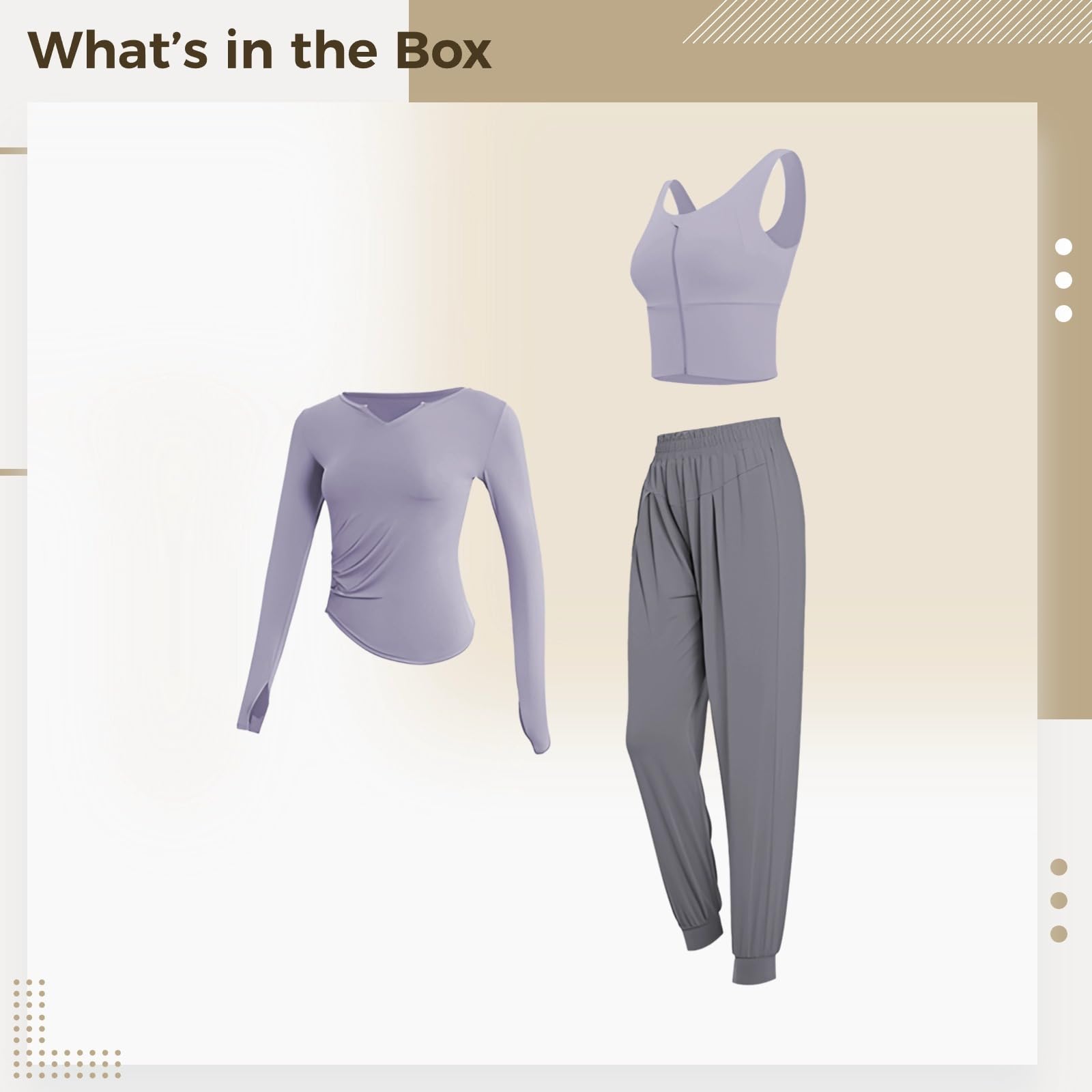 3-częściowe zestawy treningowe dla kobiet XXL, poliester spandex, stroje do jogi z kurtką, top z długim rękawem i spodniami, odprowadzająca wilgoć, oddychająca odzież sportowa, odpowiednie na siłownię