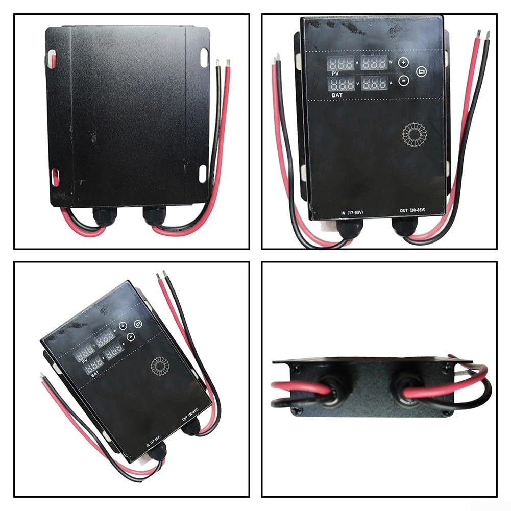 Regulador solar MPPT 600 W con protección de pantalla LCD