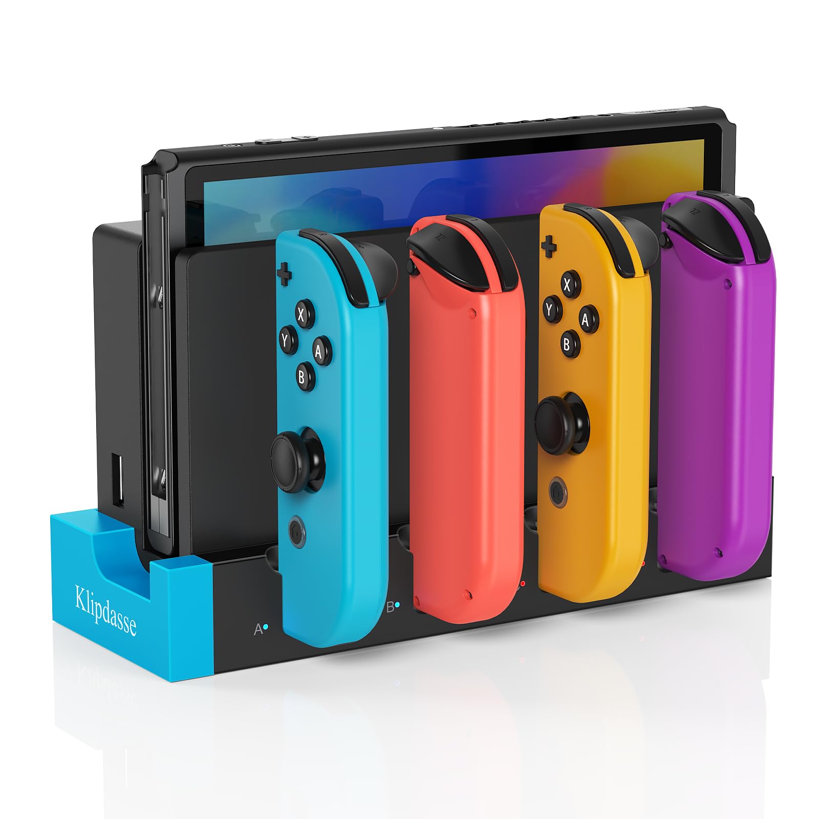 Switch Controller Charger Dock for Nintendo Switch 1/OLED for 4 Joy-Cons