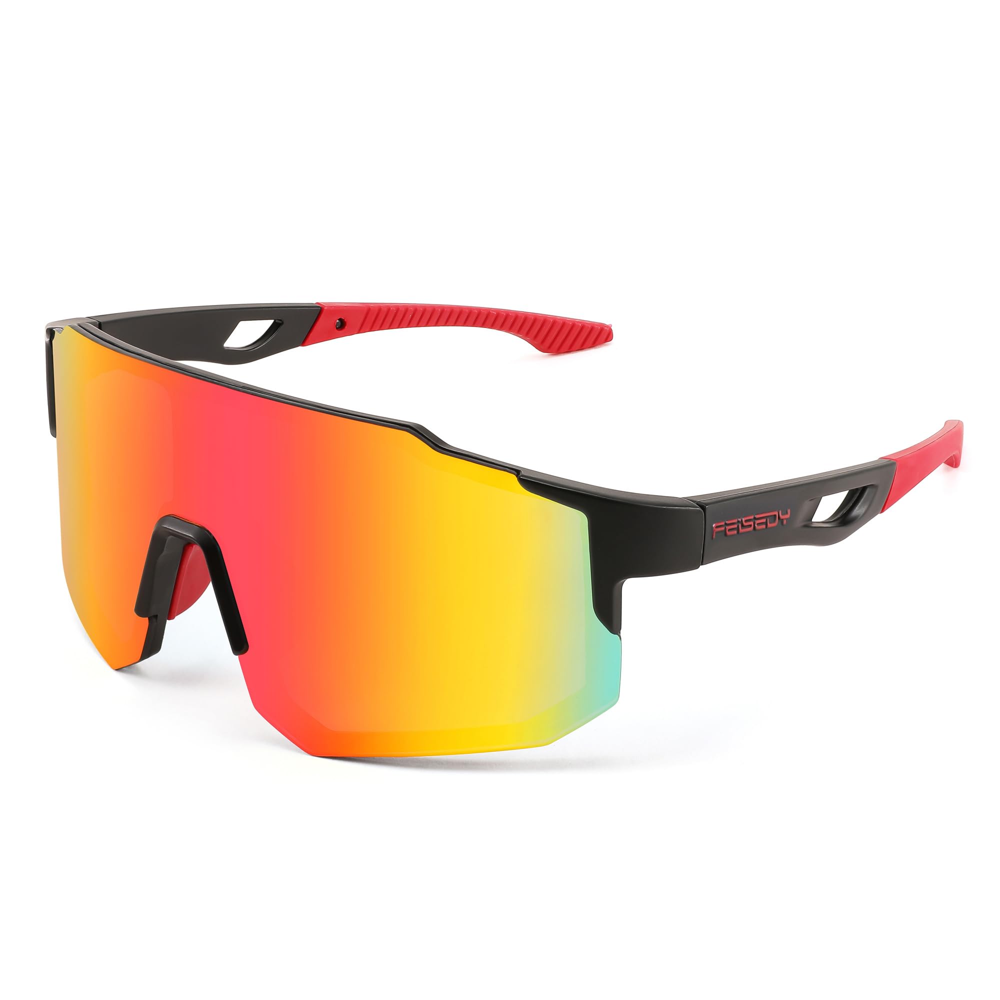 FEISEDY Sports Sunglasses, Cycling Glasses for Women Men Windproof Outdoor Goggles UV400 Protection B2388
