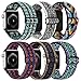 Adjustable Elastics Band Compatible with Apple Watch 38mm 40mm 41mm 42mm 44mm 45mm, Sport Solo Loop Stretch Nylon Replacement Wristband for iWatch SE Series 8 7 6 5 4 3 2 1