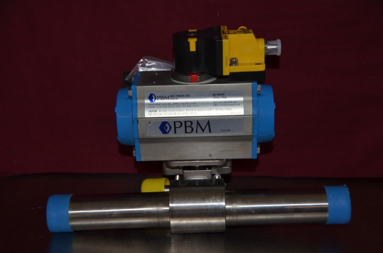 PBM PAVBL453S-0063 Actuator/True-bore 2-Way/Turck Ni4-DSU35 Sensor/Solenoid