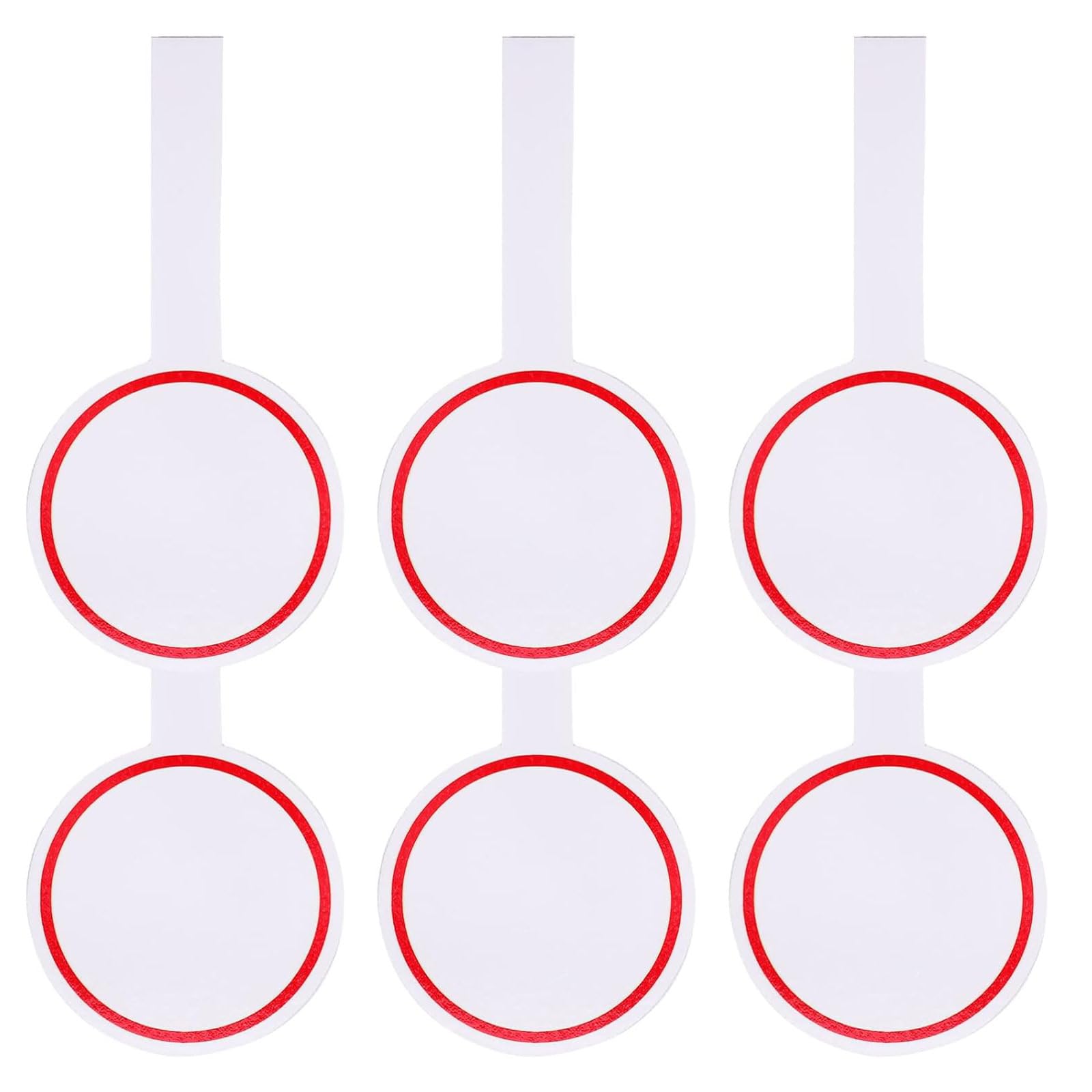 JYTDBCS 6pcs Writable Blank Scoreboard Judges Scoreboard Dry Erase Answer Paddle Foam Voting Writing Scoreboard for Auctions Red