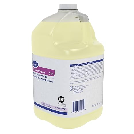 Diversey Suma Block Whitener D10.9, Cutting Board Cleaner, 1 Gal | Fast Acting, Food Prep Surfaces, Whitens and Brightens, Thick Liquid Formula, Non Corrosive