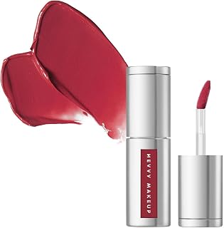 HEVVY MAKEUP Blurring Slip Fit Lip and Cheek Stain, Korean Airy Velvet Matte Lip Tint Stain with Creamy Soft Texture, Long Lasting & Lightweight Lip and Cheek Tint - Dear Sorbet 0.13 fl oz / 3.7 ml