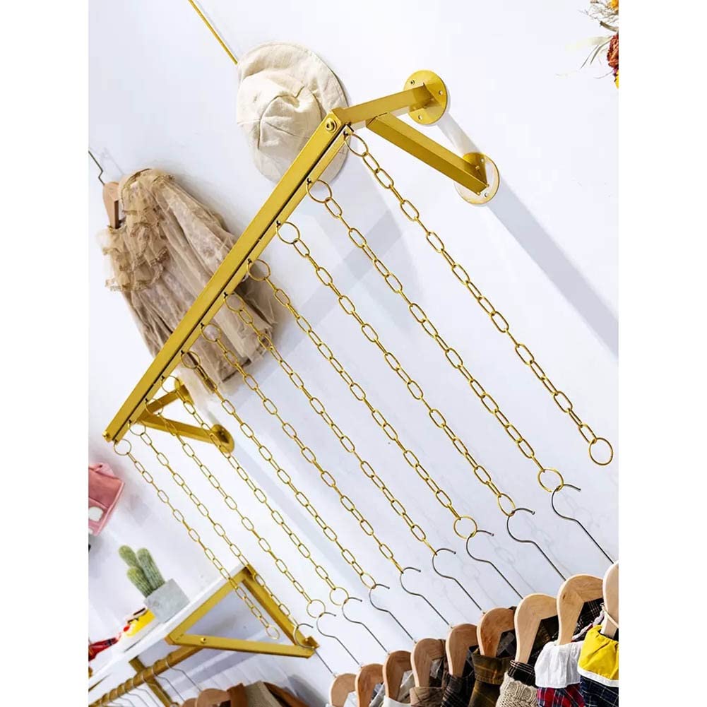 Amazon.com: Wall Mounted Iron Chain Clothing Hanging Racks