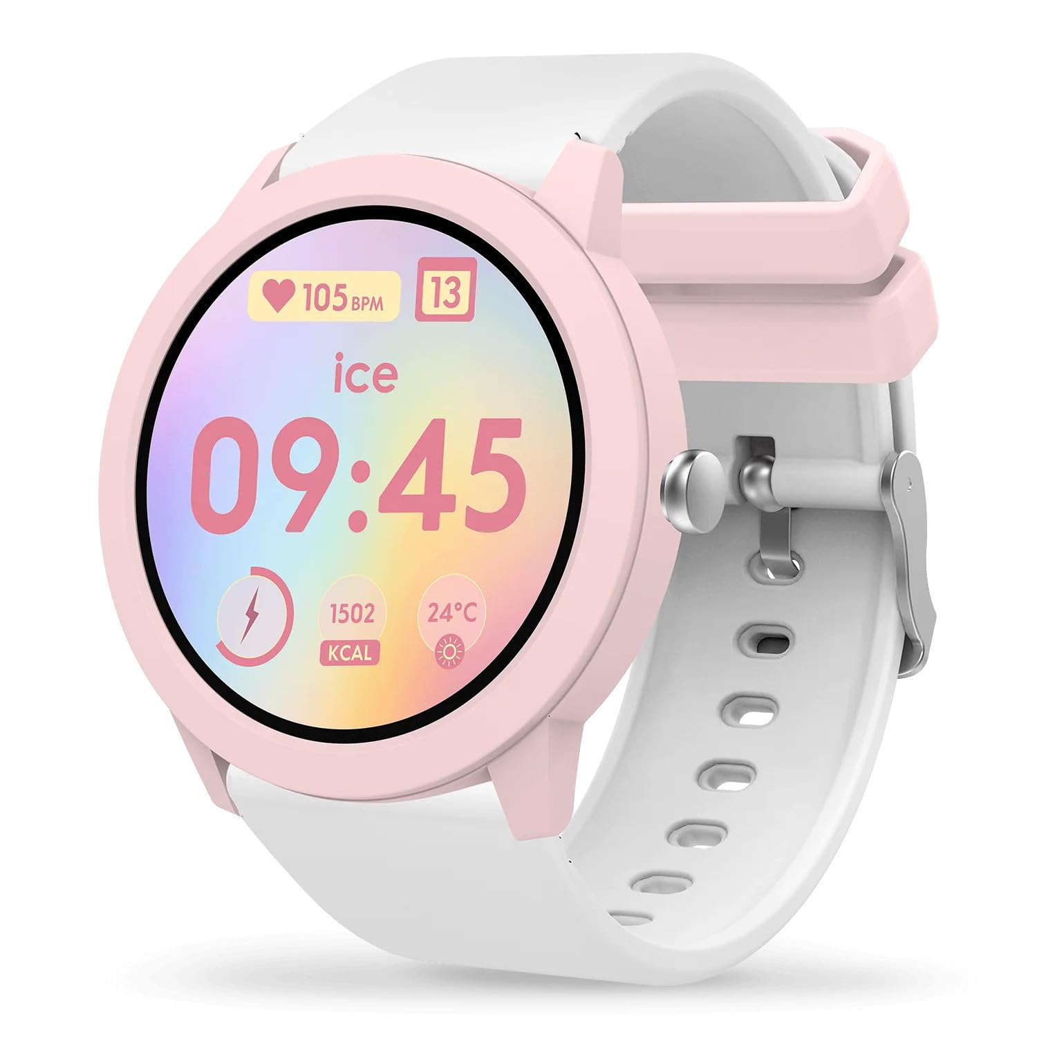 Ice-Watch - Ice Smart Junior 3.0 - Montre connectée Ronde pour Enfant avec Bracelet en Silicone (1.19 Pouces)