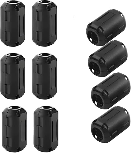 Miniatura 4 de 10 unidades de filtro de ruido antiinterferencias ,filtros de ruido de núcleo de ferrita, clip de estrangulador para teléfonos, televisores, 10