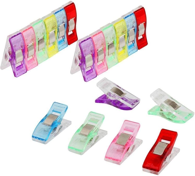 Fabric Clips Pins Sewing Accessories Clip Plastic Fabric Clips Dyed