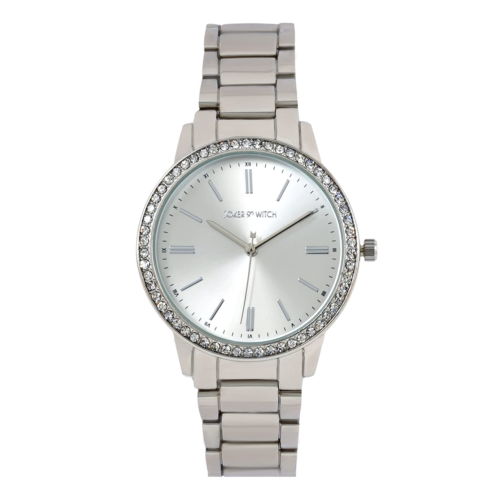 Halo 38mm Silver Dial 18mm Silver Stainless Steel Watch for Women-image-16