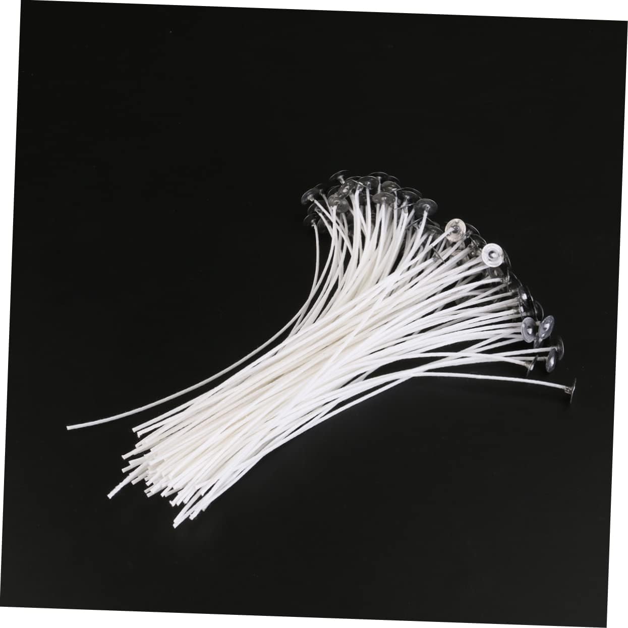 100pcs Low Smoke Cotton Core Candle Wicks Tabs for Candle Making 15cm Non-Lead Zinc-Free Perfect for DIY Craft Projects