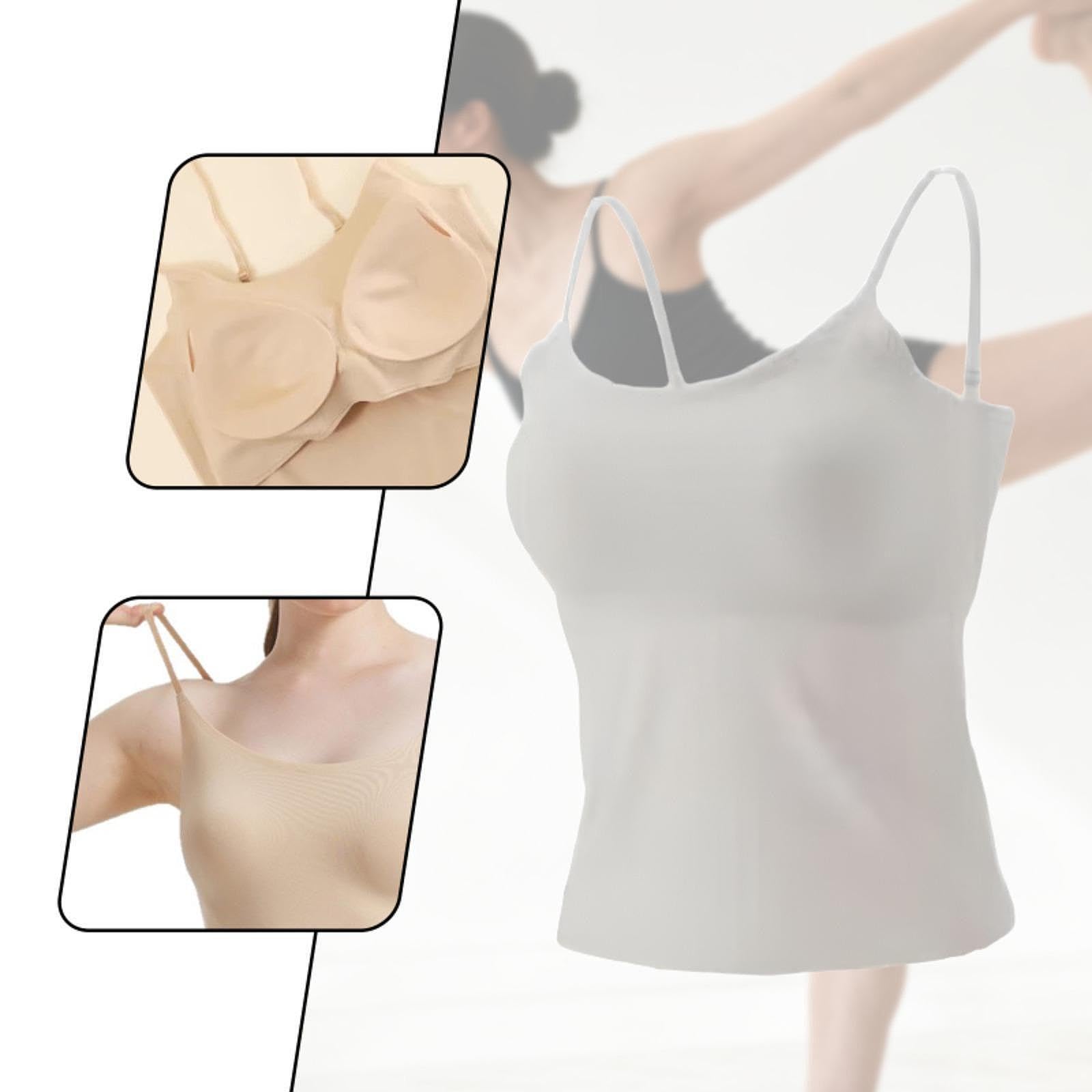 Canottiera Da Donna Imbottita, Senza Maniche, Sottile, Intimo