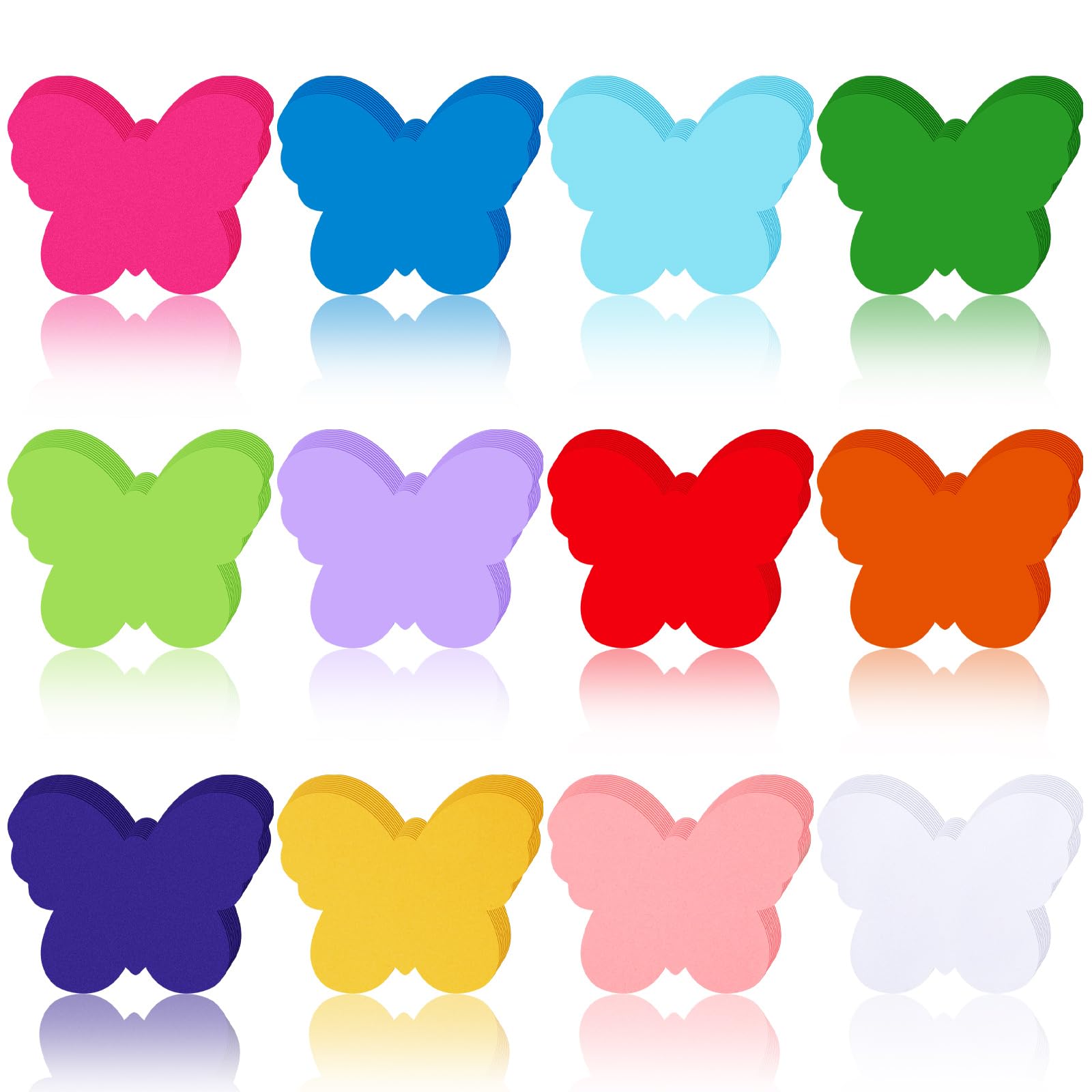 Kisston 360 Pcs Butterfly Cutouts Paper 3.9 Inch Assorted Color Die Cuts for DIY Craft Projects School Classroom Bulletin Board Decor