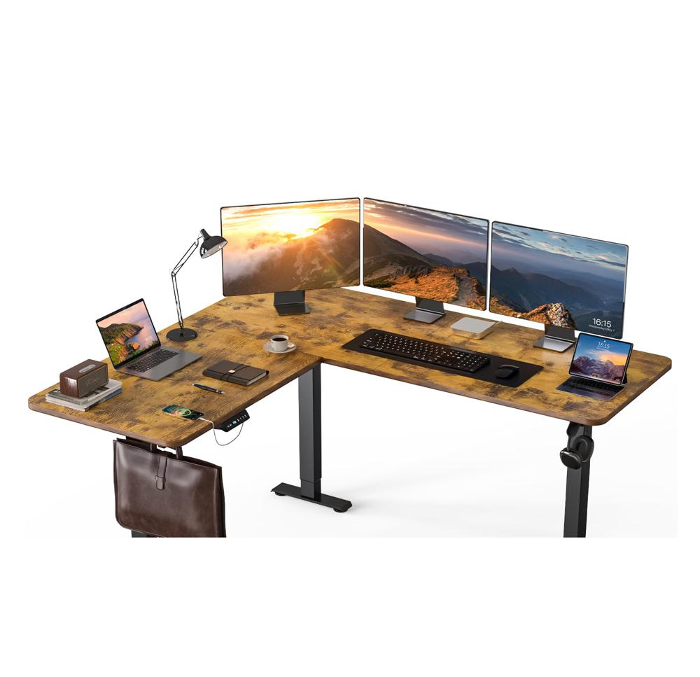 Amazon.com: ExaDesk 63 x 55 inch L Shaped Standing Desk, Corner
