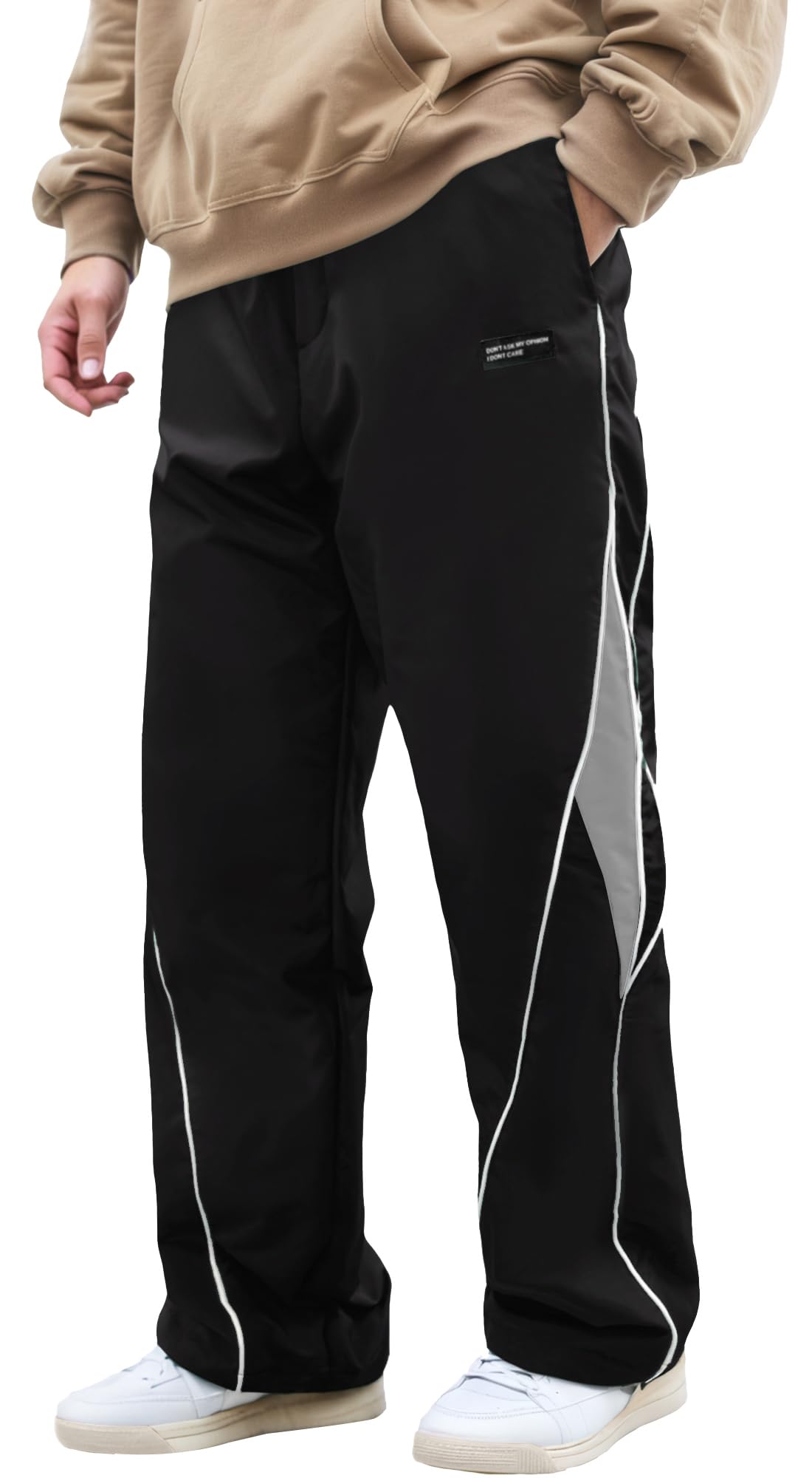 AIEOE Y2K Streetwear - Pantaloni da jogging da uomo, per il tempo libero, con pistagna