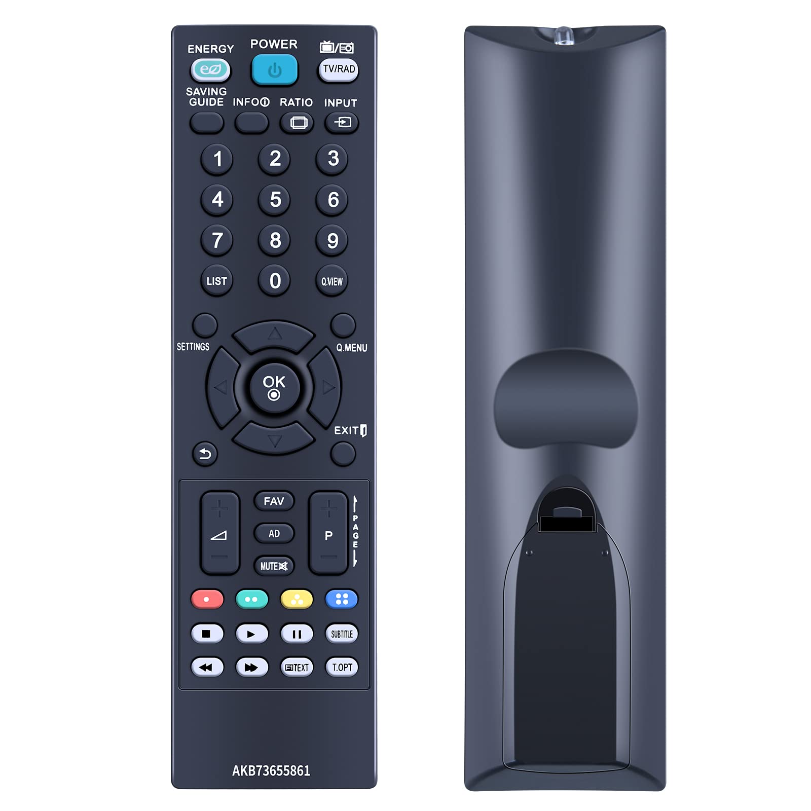 AKB73655861 Telecomando Universale Per TV LG - Sostituisce AKB73655802, Compatibile Con 32LS3400, 42LS3450 E Molti Altri