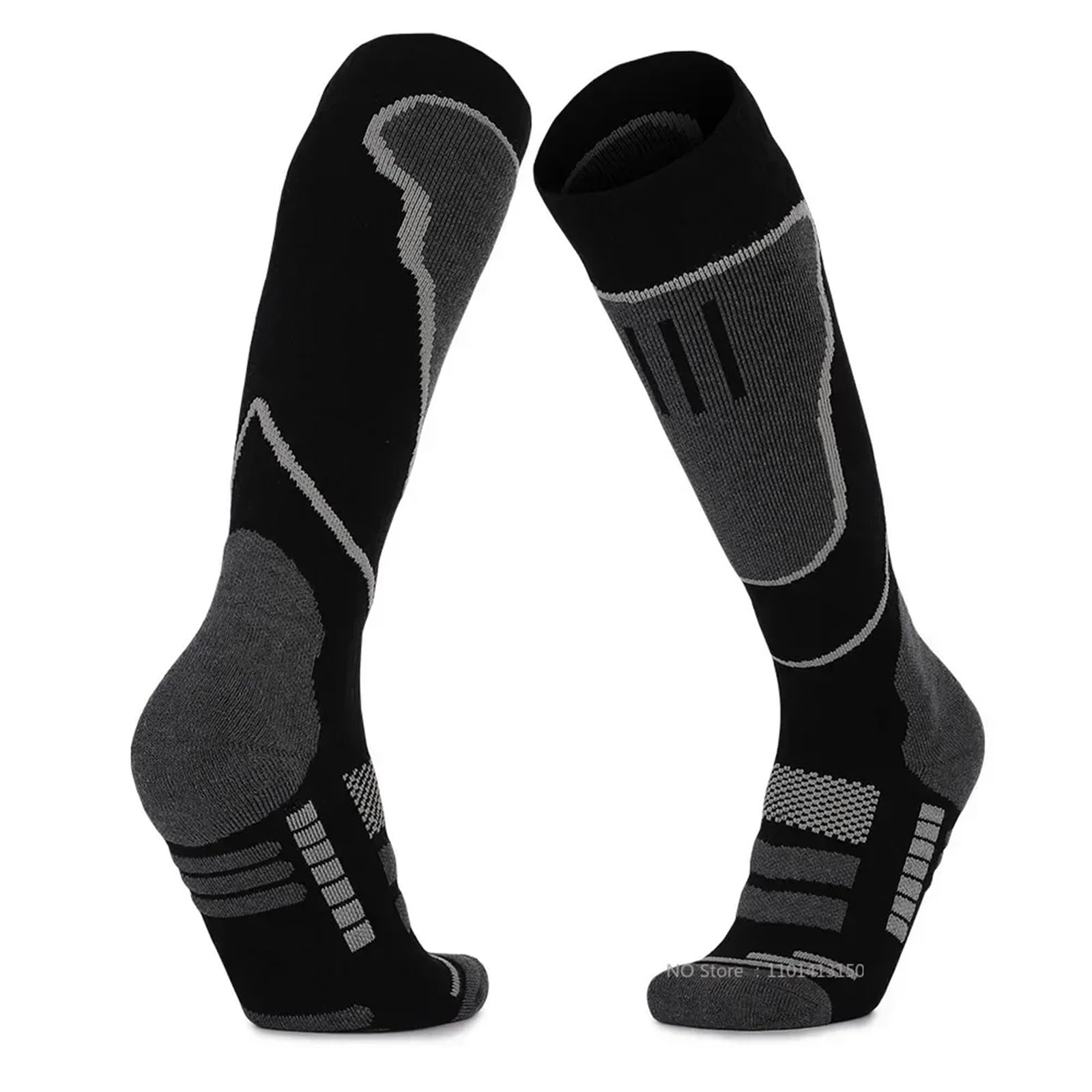 VFIDPSU Calze a Compressione da Uomo 2 Paia di Calzini Termici da Uomo e da Donna, Invernali, Lunghi e Caldi, a Compressione, for Sci, Escursionismo, Snowboard, Arrampicata, Calzini Sportivi(AS1)