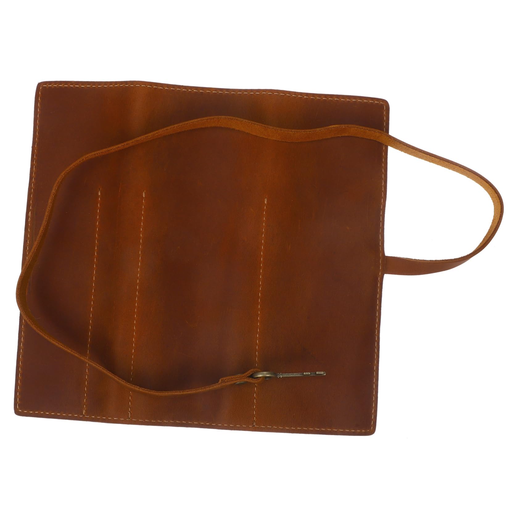 SEWACC 4piezas Estuche Enrollable De Lápices De Piel Vintage Bolsa Multifuncional para Bolígrafos y Lápices Organizador De Papelería