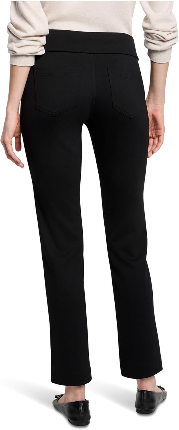 NIC+ZOE Womens 29.5" Copley Straight Drapey Ponte Pant - Image 3
