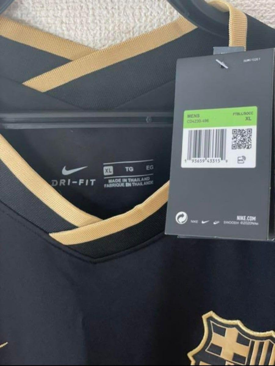 Amazon.co.jp: FC Barcelona Away Replica Black Jersey XL FCB