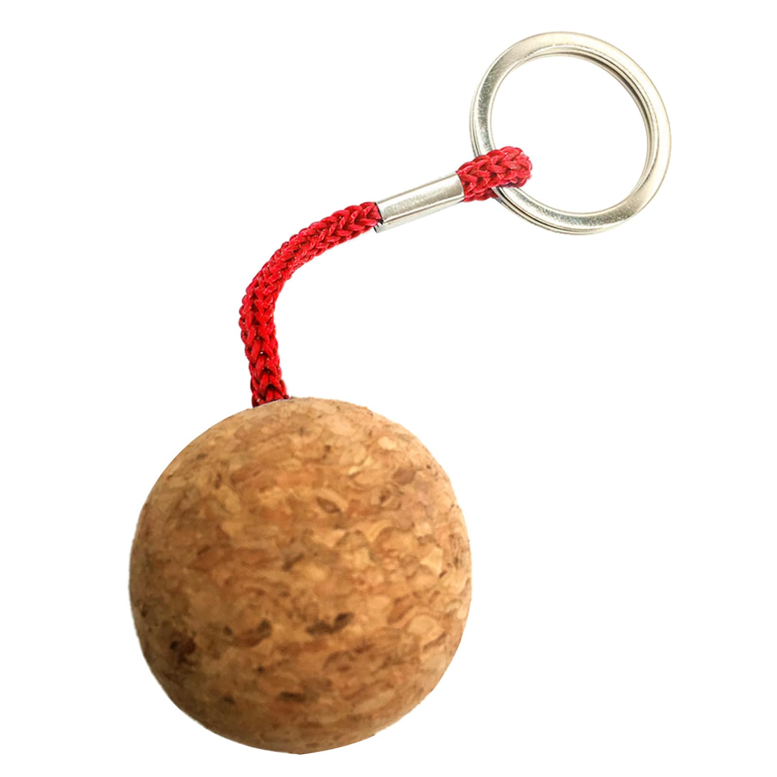 Woeifgv Red Floating Cork Keychain Buoyant Key Chains Float Buoy Boats Key Rings Hand Keychains For Sea Surfing