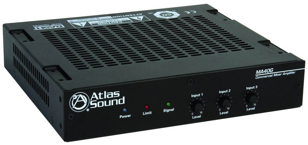 Amazon.com: Atlas Sound MA40G Global Mixer Amplifier 3 Channel 40