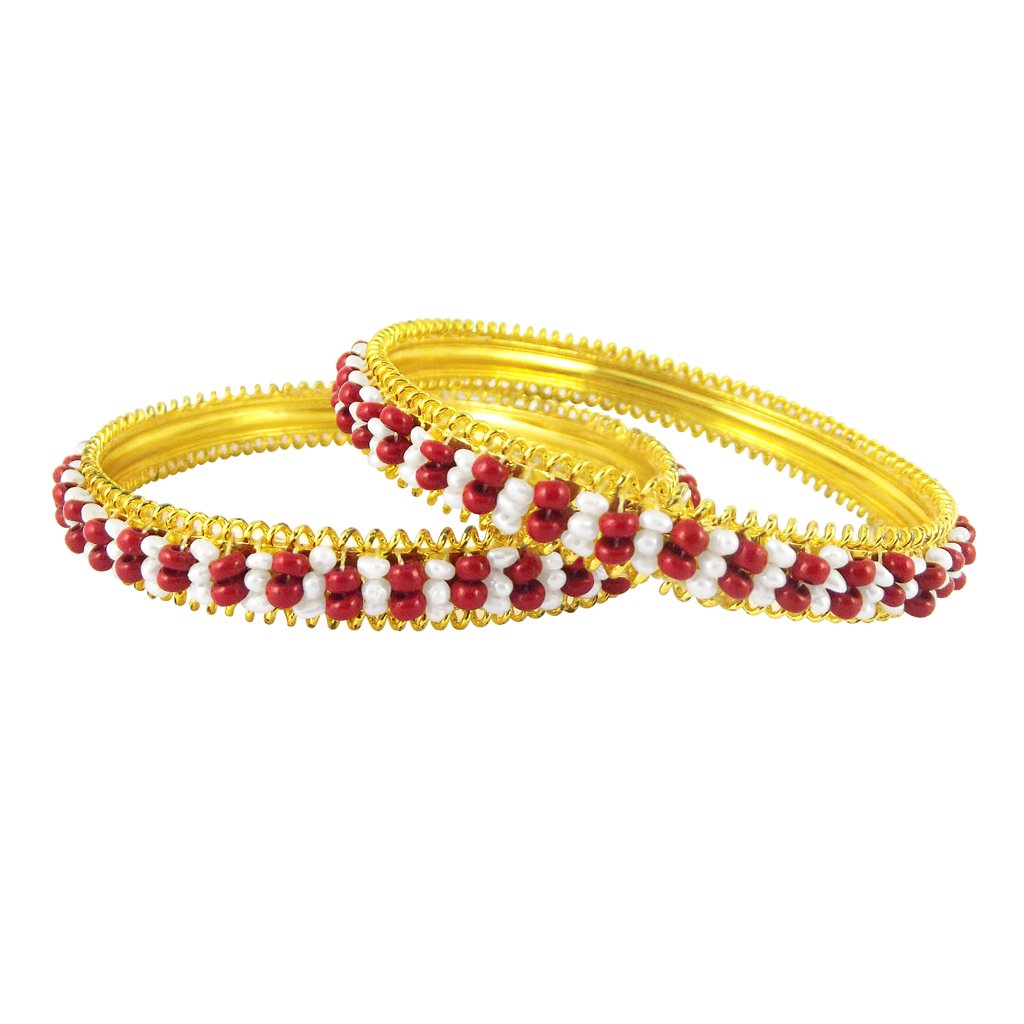 Sri Jagdamba Pearls Dealer Maroon Pearl Bangles