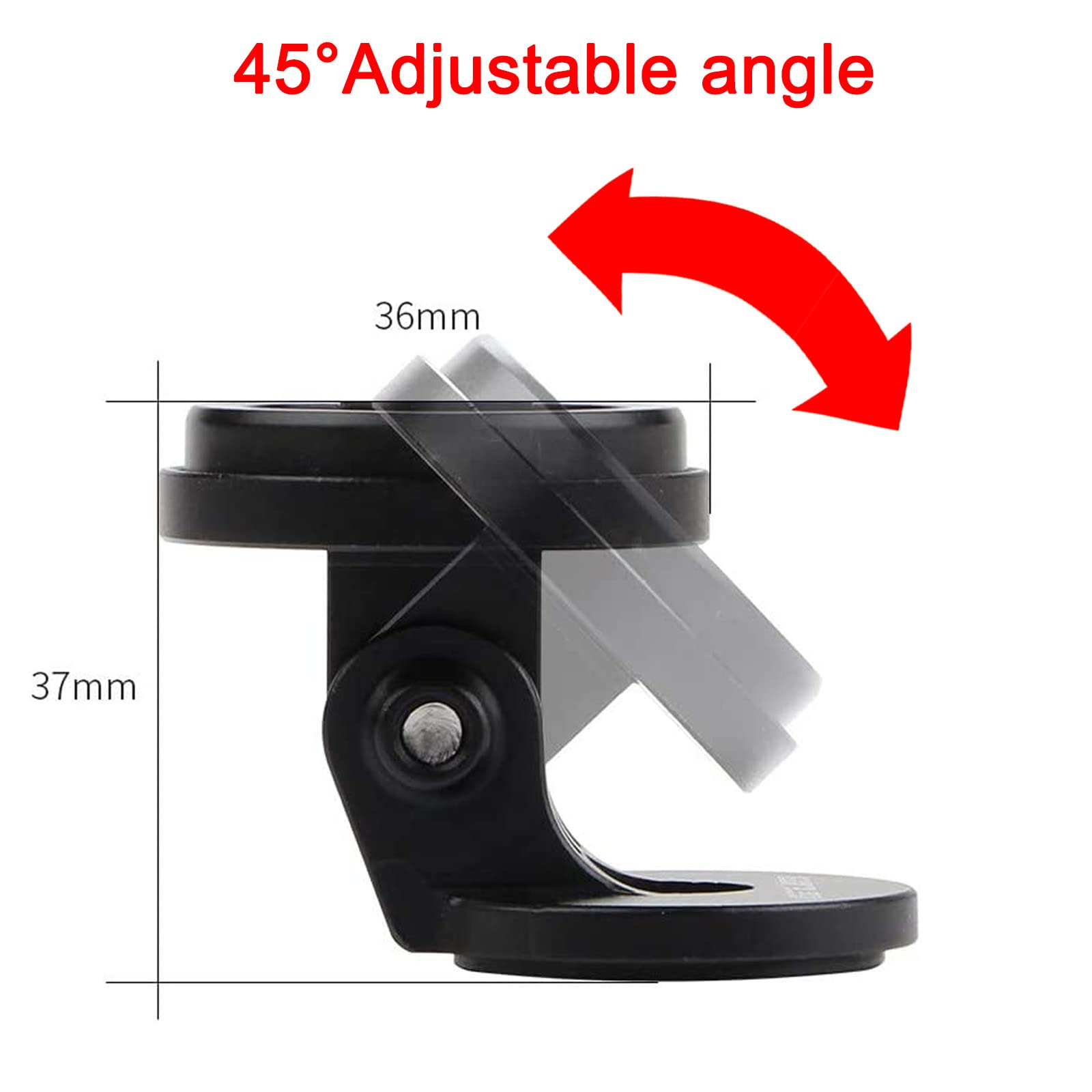 Soporte Ordenador Bicicleta, Compatible para Garmin Edge, Wahoo Elemnt, Bryton, Cat Eye Soporte Ordenador MTB Manillares Potencia (Ángulo Ajustable)