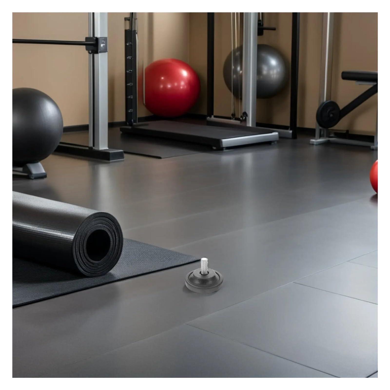 Piedini per mobili, 6 pezzi, regolabili, in gomma, anti-vibrazione, per tapis roulant, dispositivi di allenamento, divano, tavolo, sedia, rumore
