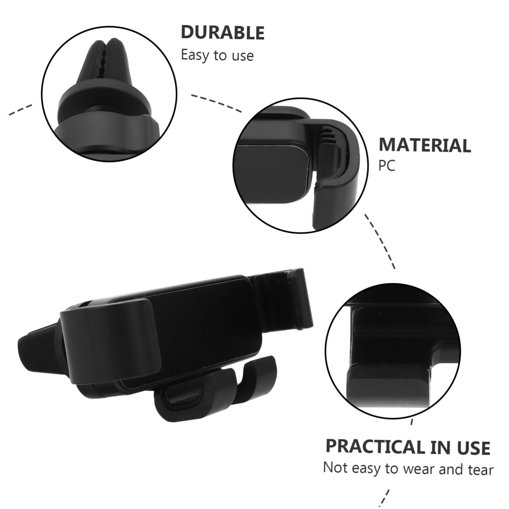 DOITOOL 3pezzi Smartphone Per Auto Portacellulare Per Bocchette Design e Compatibile Smartphone Facile Installazione e Mano