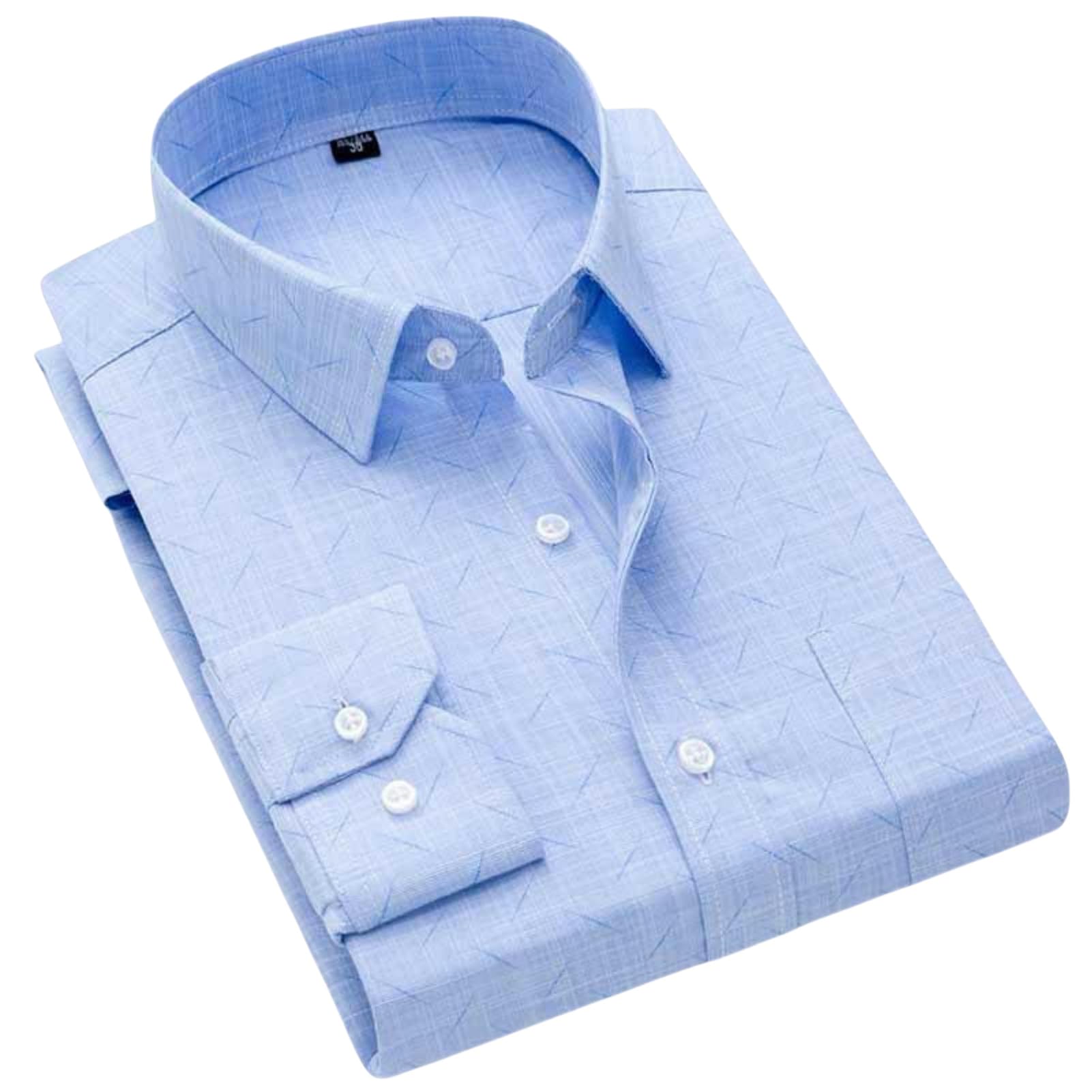 Camisa de algodón transpirable que evita la rigidez de oficina 8