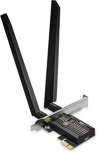 Miniatura 7 de TP-Link Tarjeta PCIe WiFi AC600 para PC de escritorio, tarjeta de red interna inalámbrica de doble banda (Archer T2E) Antena de alta ganancia