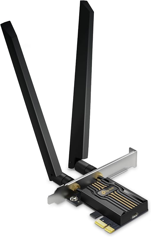 TP-Link BE9300 PCIe WiFi 7 Card for Desktop PC|Tri-Band, High-Gain Antenna | Bluetooth 5.4 PCIe Network Card| MLO, WPA3| Support AMD/Intel Motherboard| Not Compatible with Win10/Linux (Archer TBE552E)