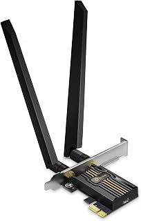 TP-Link BE9300 PCIe WiFi 7 Card for Desktop PC|Tri-Band, High-Gain Antenna