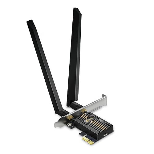 Vista 14 de TP-Link WiFi 6E Intel AX210 AXE5400 PCIe WiFi Card para PC de escritorio - (Archer TXE72E), Bluetooth 5.3, WPA3, 802.11ax Adaptador inalámbrico