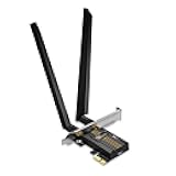 WiFi 7 BE9300 PCIe WiFi Card Archer TBE552E| Tri-Band Network Card for Desktop PC| Bluetooth 5.4 | High-Gain Antenna | MLO, WPA3| Supports AMD/Intel Motherboard| Not Compatible w/Windows 10