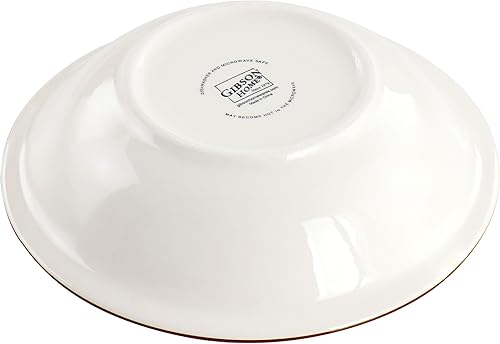 Miniatura 8 de Gibson Home Rainbow - Vajilla de cerámica de 12 piezas, color azul multicolor