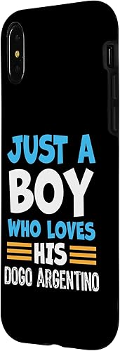 Miniatura 8 de iPhone XS Max Just a Boy who loves his Dogo Argentino Case