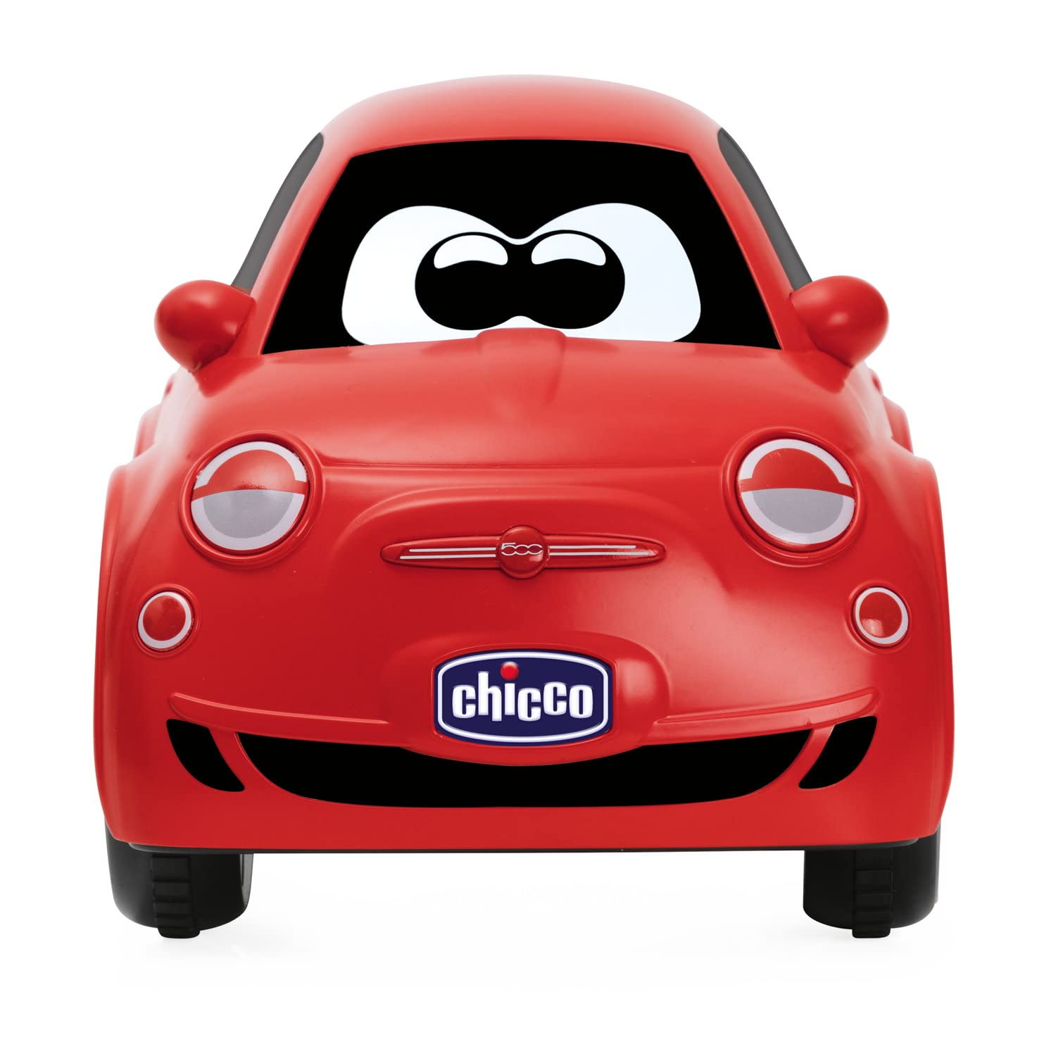 Chicco Fiat 500e, Macchina Telecomandata per Bambini, con Volante Radiocomando Intuitivo e Ergonomico, 2 Pulsanti, Suoni Reali Motore e Clacson, Giochi per Bambini 2-6 Anni