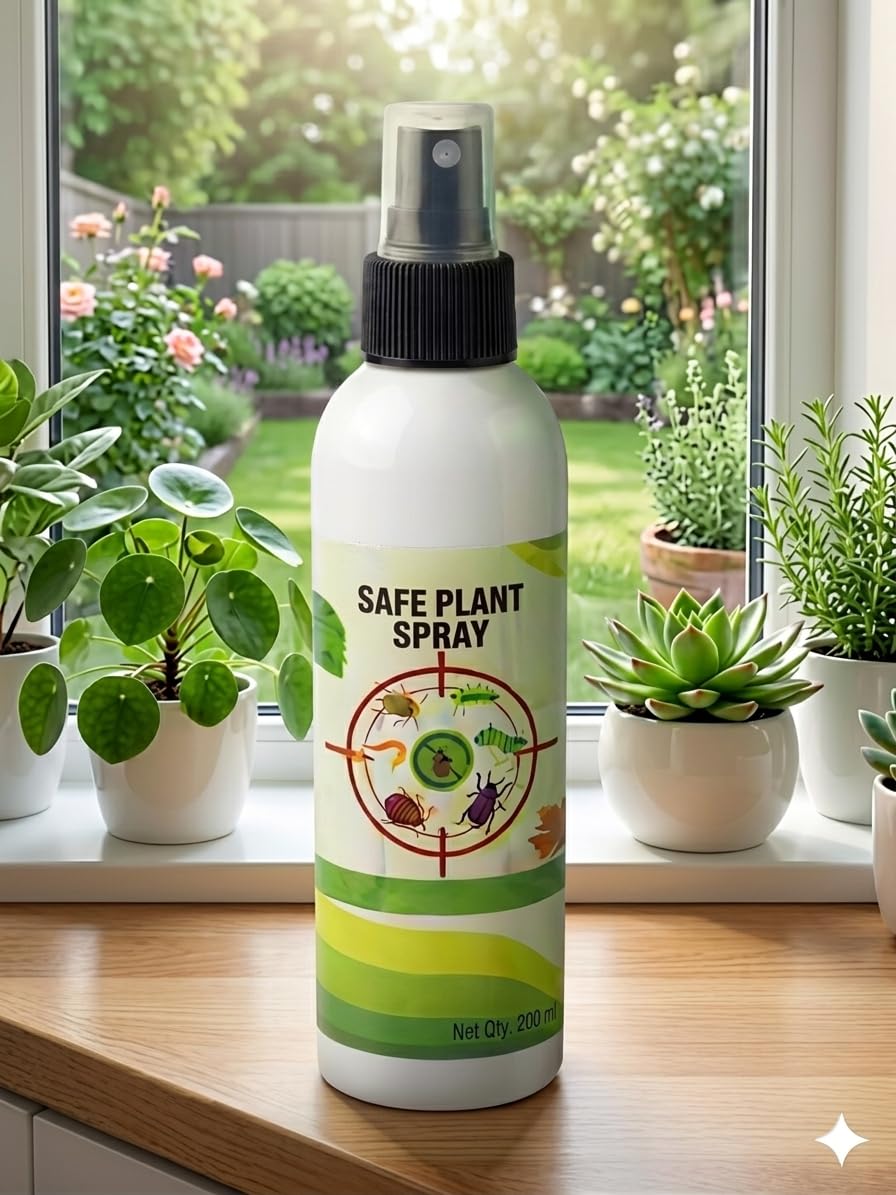 Safe Plant Spray for Indoor and Outdoor Plants, Pest Control Solution, 200ml, Pack of 001-image-44