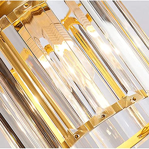 Lustre moderne blanc cristal clair à 6 têtes de style nordique créatif